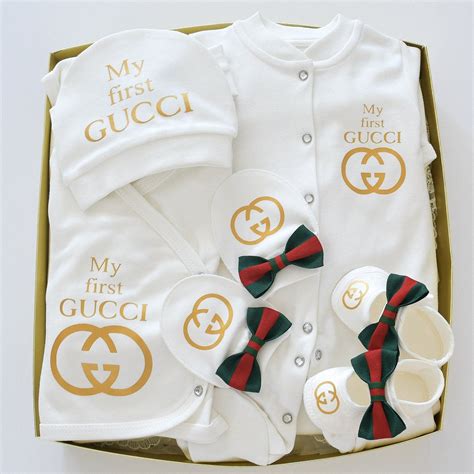 gucci inspired baby outfit|designer babies wearing gucci.